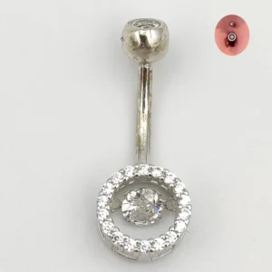 925 sterling silver Belly Button Ring Navel Body Piercing Jewelry fashion Summer piercing jewelry for women